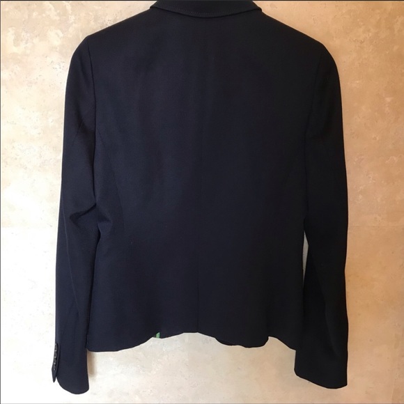 J.Crew NavyBlue One Button Classic Soft Wool Blazer size Small - Picture 3 of 3